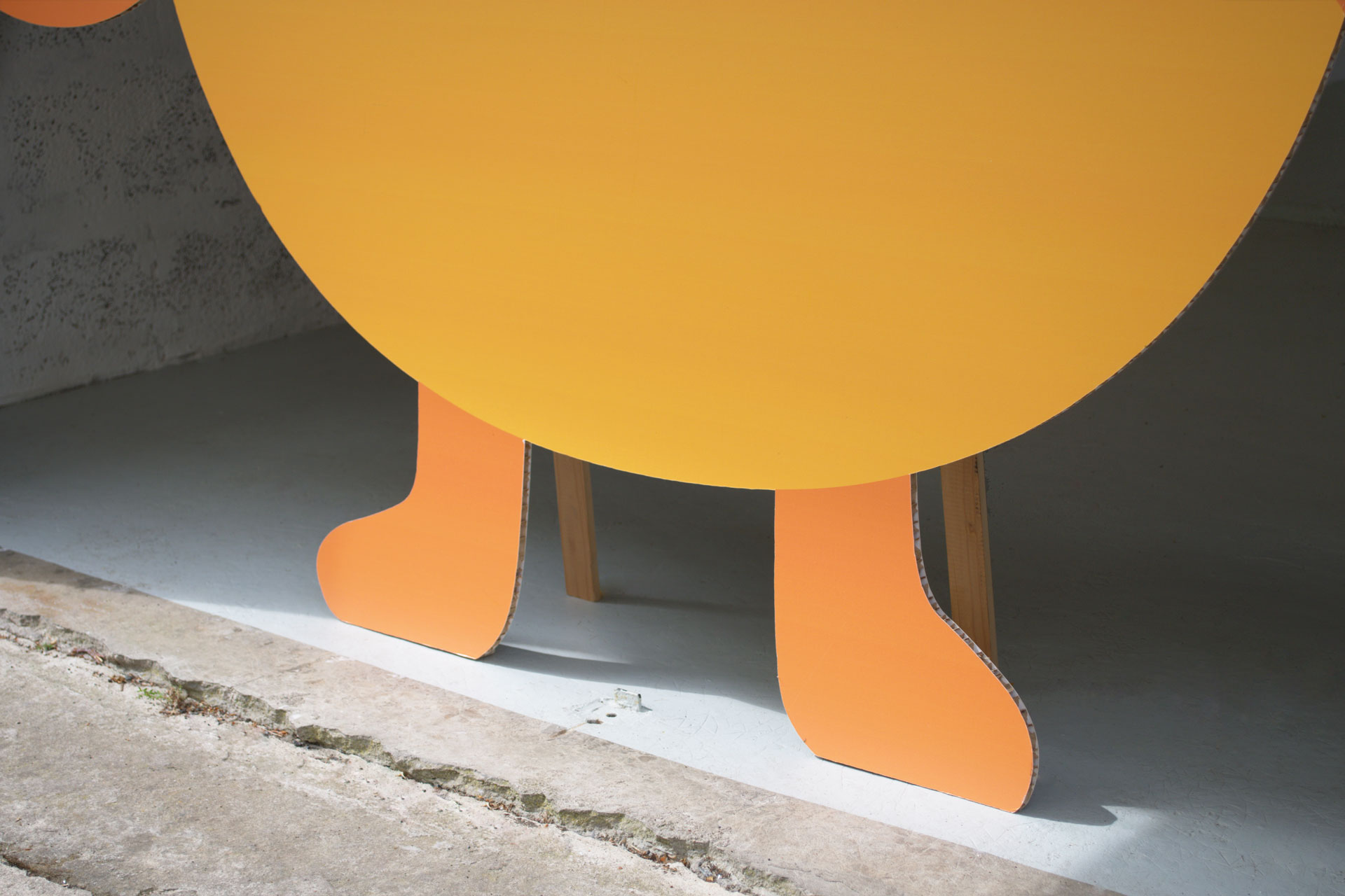 Claude Closky, ‘The Nest,’ 2026, digital print on honeycomb board, wood, 190 x 200 x 50 cm.  